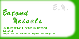 botond meisels business card